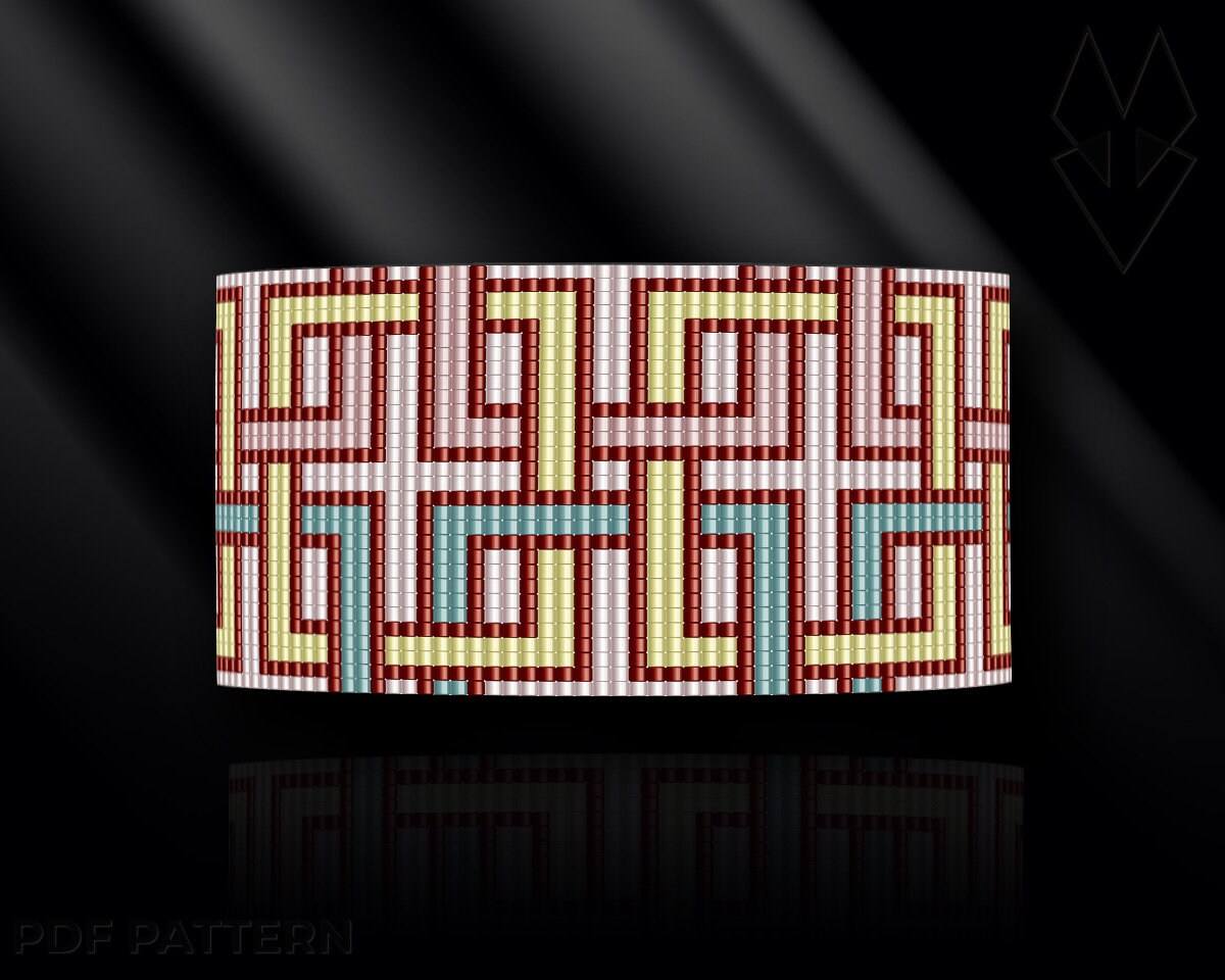 Loom bracelet pattern loom bracelet loom stitch Toho Round Etsy