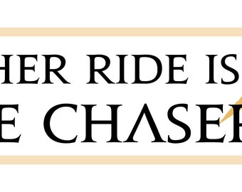 My Other Ride is Cruise Chaser bumper sticker