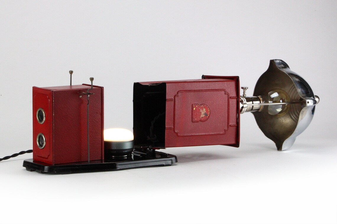 Vintage 1930s NIC Childs Toy Magic Lantern Projector Table Etsy