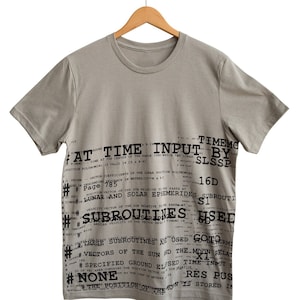 NASA t-shirt. Apollo 11 Source Code, graphic t-shirt. Programmer gift, coder, geek gift. Space enthusiast, astronaut, spaceX, nasa shirt