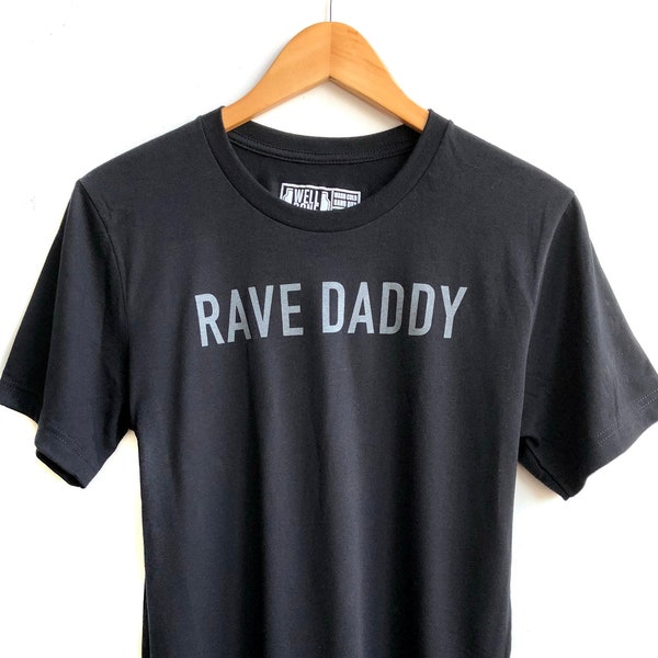 Rave Daddy T-Shirt, techno shirt. Graphic tee, festival fashion. Leather daddy, funny t-shirt, raver gift, LGBT, daddy issues, gay bar, bear