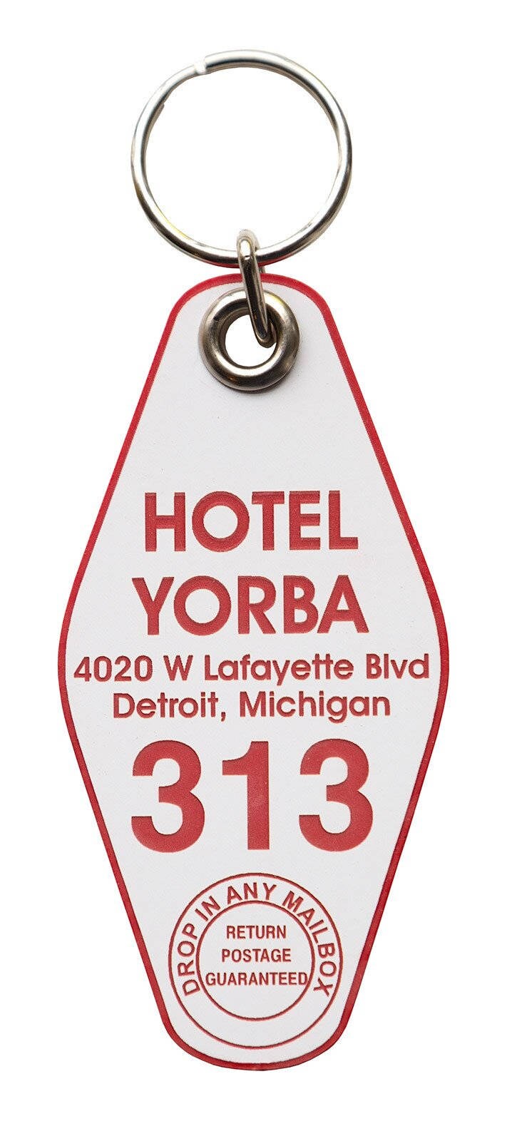 Hotel Yorba Keychain, vintage style motel keychain, hotel key chain. …