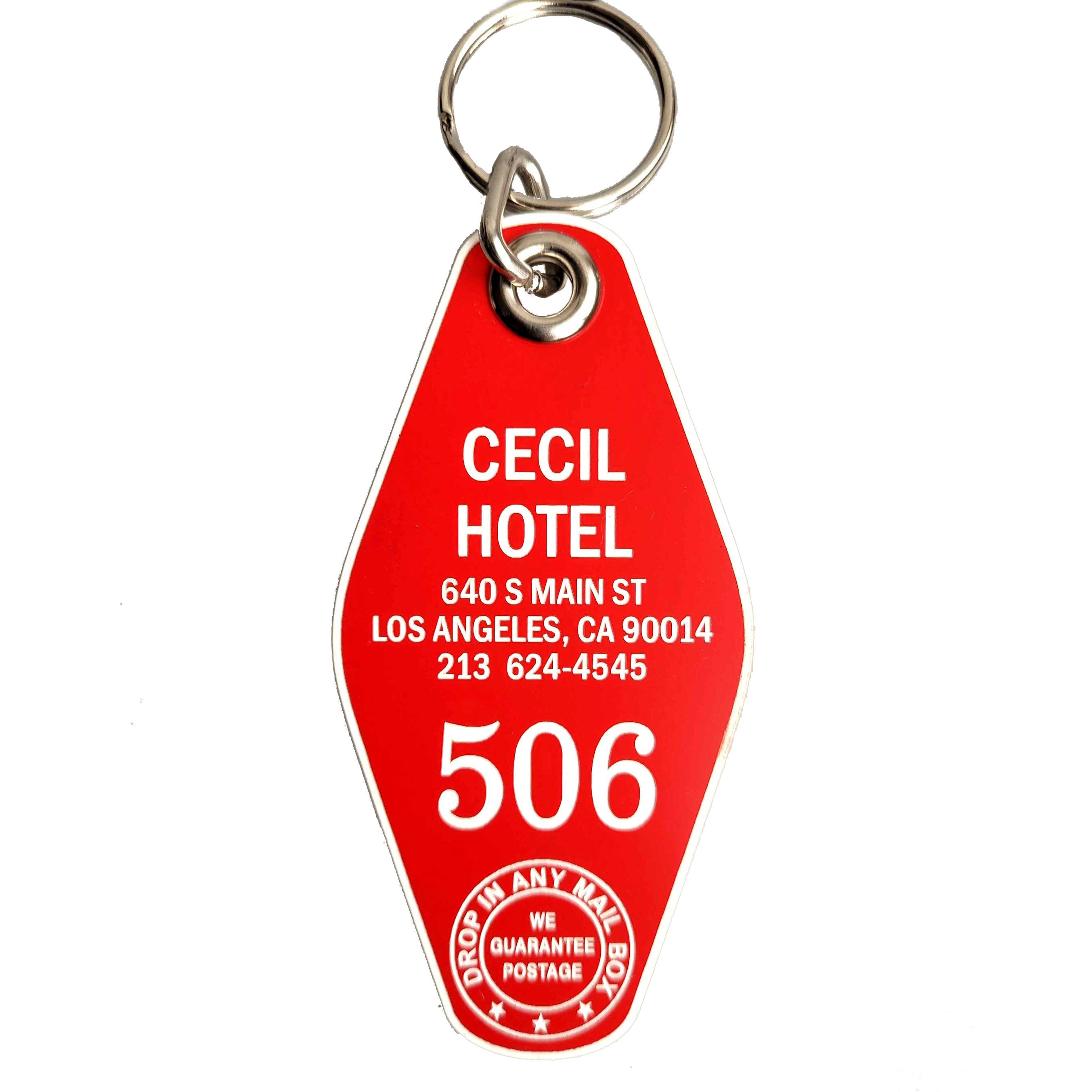 Hotel Cecil Keychain, Downtown LA Hotel. Elisa Lam Documentary, Skid …