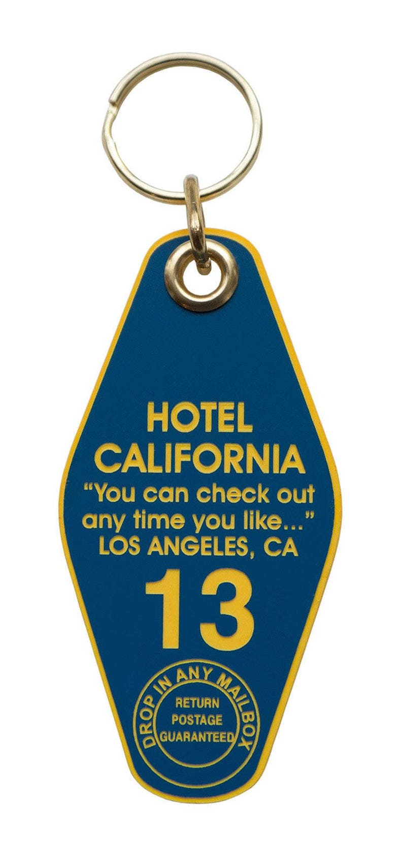 Hotel California Motel Keychain. Vintage Hotel Style Keychain Etsy