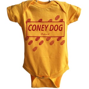 Foodie Parents Body pour bébé Coney Dog Flying Wieners & Buns Combinaison Snapsuit pour bébé Détroit Hot dog weiners baby creeper Detroiter cadeau foodie baby