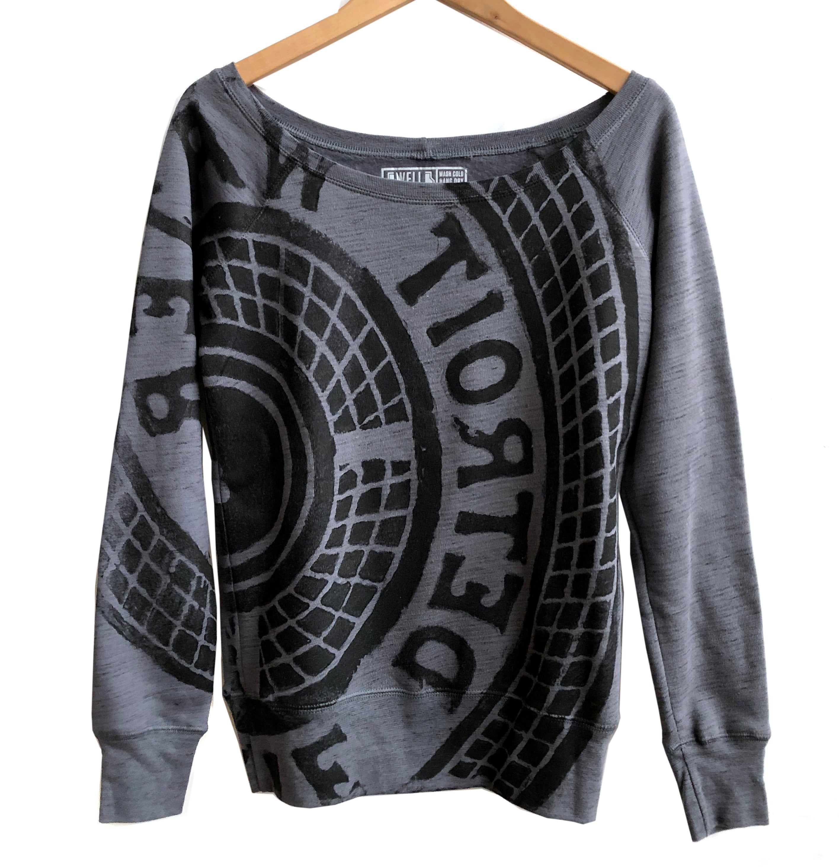 Wide Neck Sweatshirt - Etsy