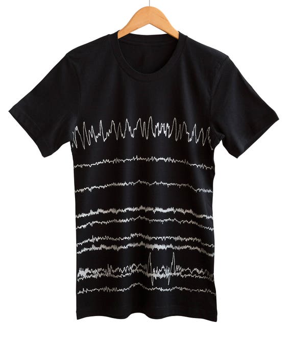Brainwaves Graphic T-Shirt. Neuroscience gifts. EEG Sleep Cycles Sleep Study, Brain Waves Waveform Science Tee, Neurology, Joy Division Fan