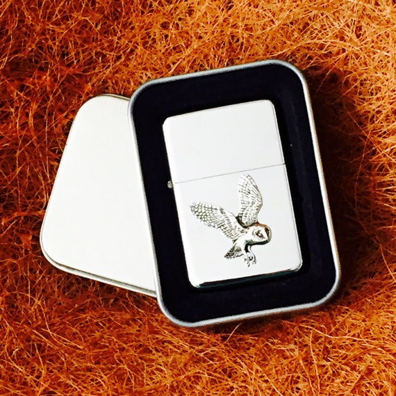 Wolf Design Star Lighter In Gift Tin