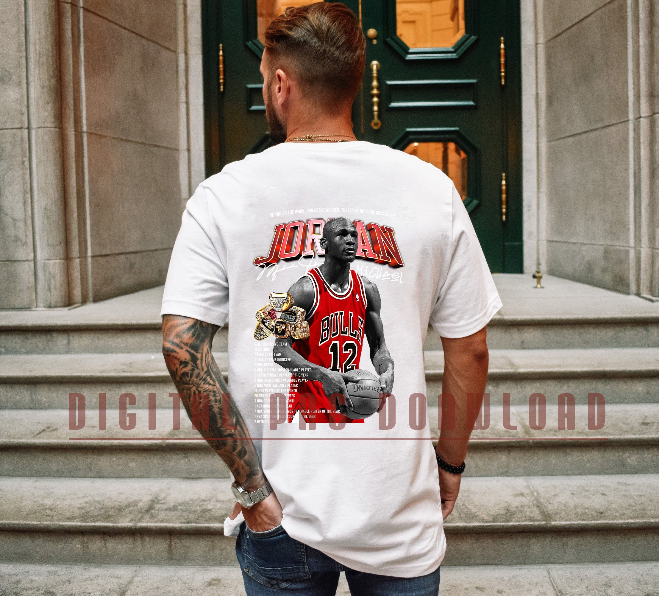 Michael Jordan Image T-shirt Design Downloadable File. for -  Denmark