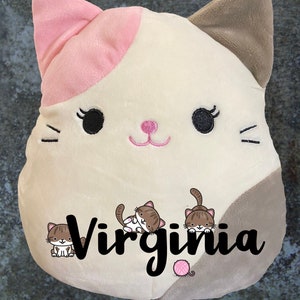 Custom Cat Squishmallow Pillow: Personalized Plushie, Soft Baby Toy