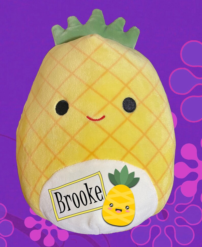 CUSTOMIZED pineapple Squishmallow pillow Personalized Plushie | Etsy