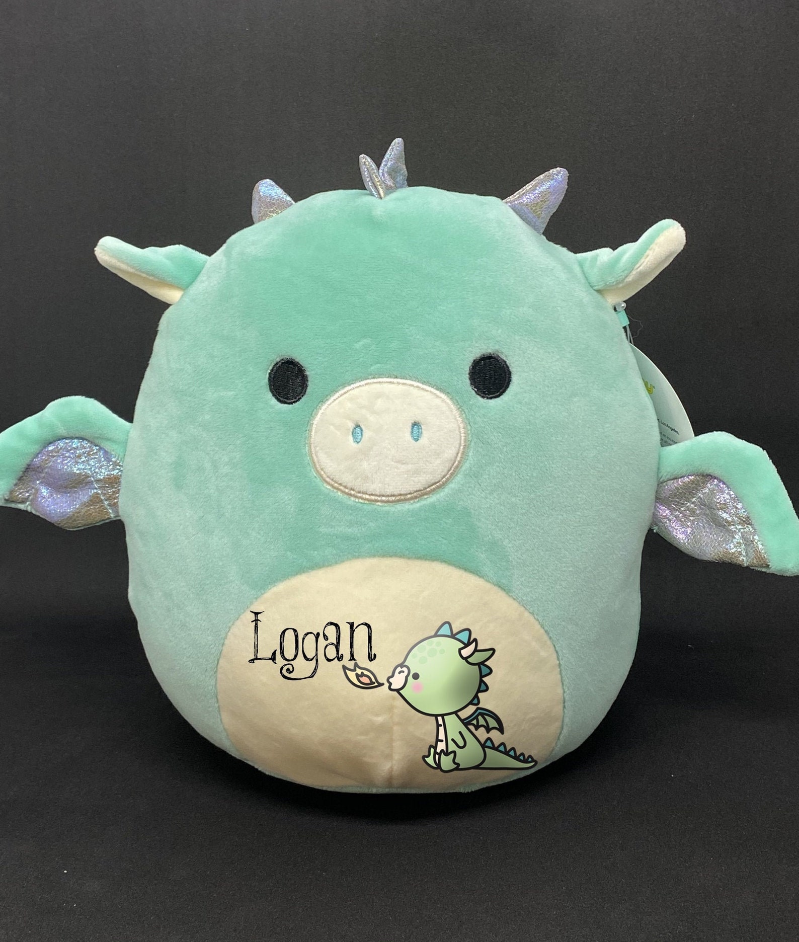 Customized Blue Dragon Squishmallows 12 inch pillow | Etsy