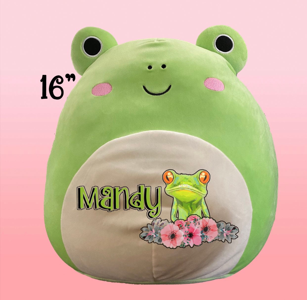 CUSTOMIZED FROG SQUISHMALLOW Pillow, Personalized Plushie