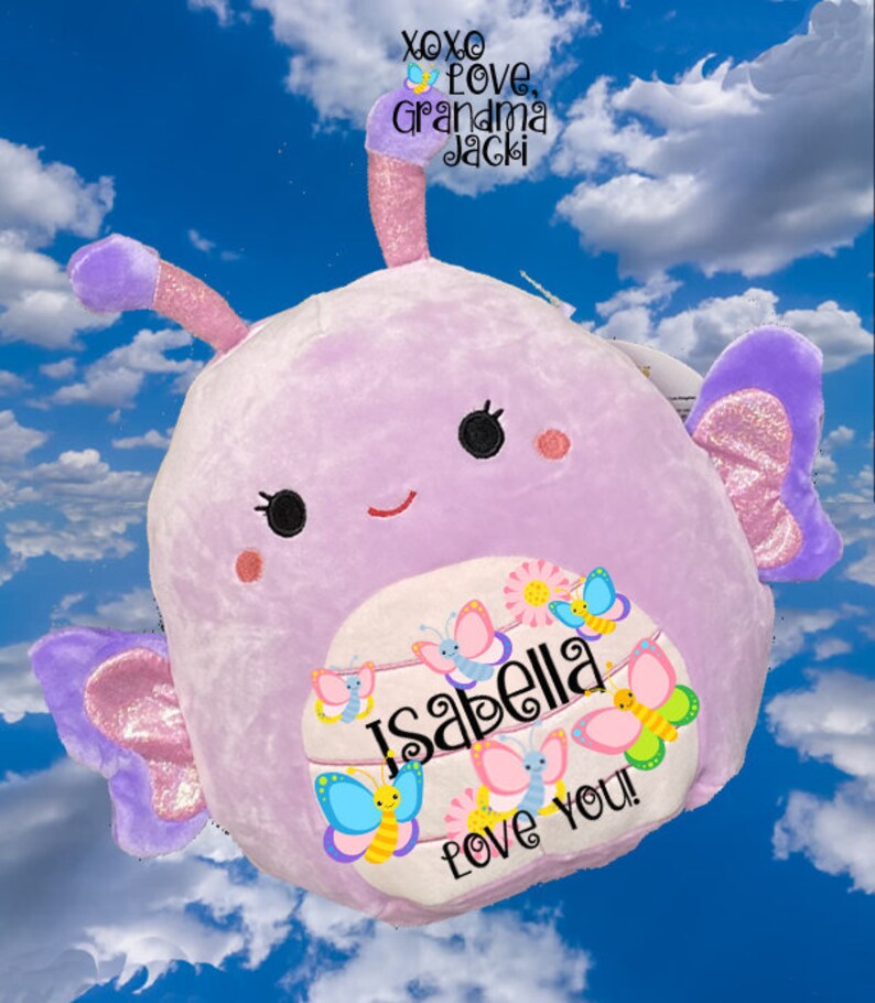 Custom BUTTERFLY Squishmallow Pillow Personalized KellyToy Etsy