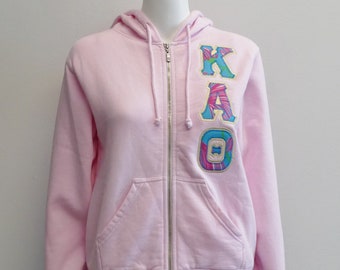 Kappa Alpha Theta Blossom Full Zip Sorority Letter Sweatshirt