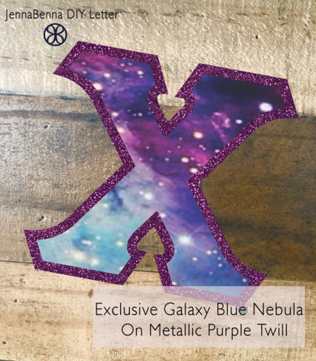 Individual DIY Iron on Letter Exclusive Galaxy Blue Nebula Etsy