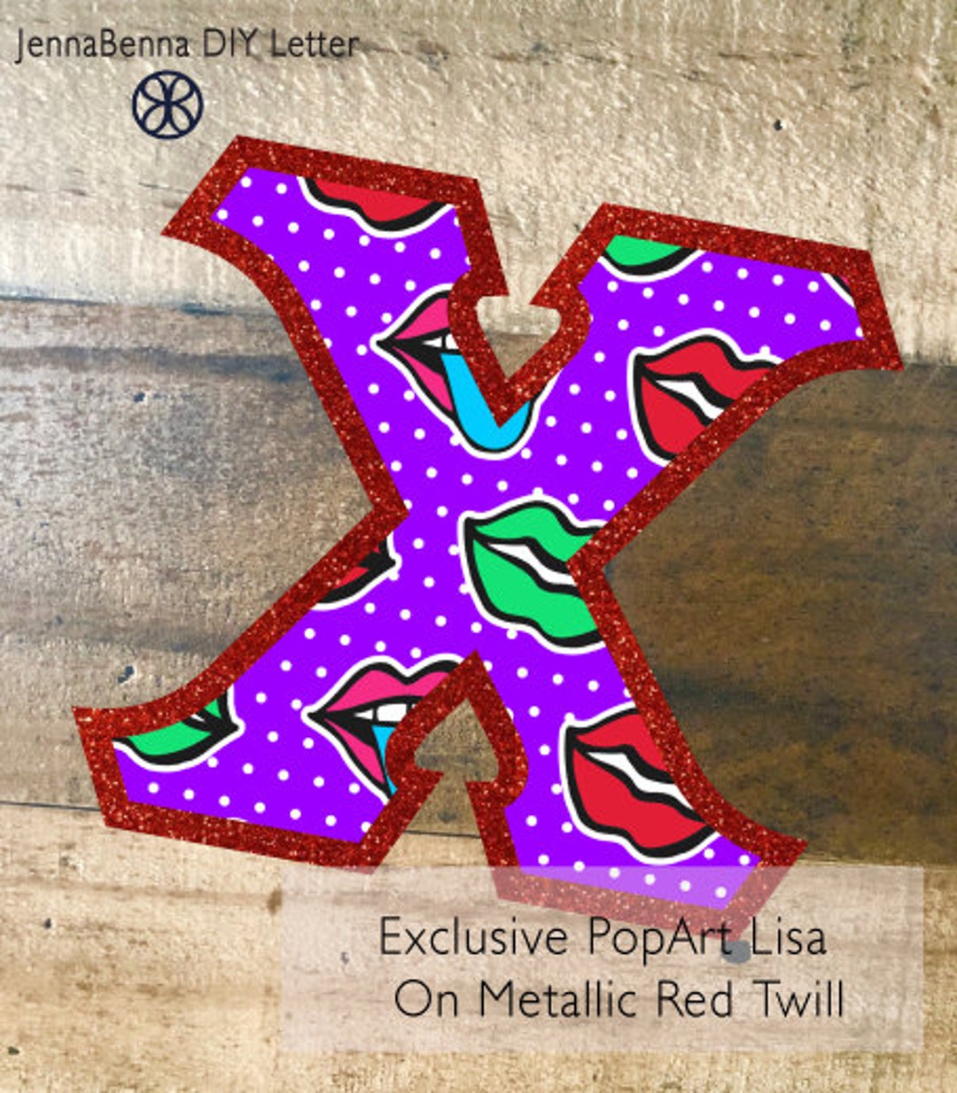 Individual DIY Iron on Letter Exclusive Pop Art Lisa Fabric Etsy