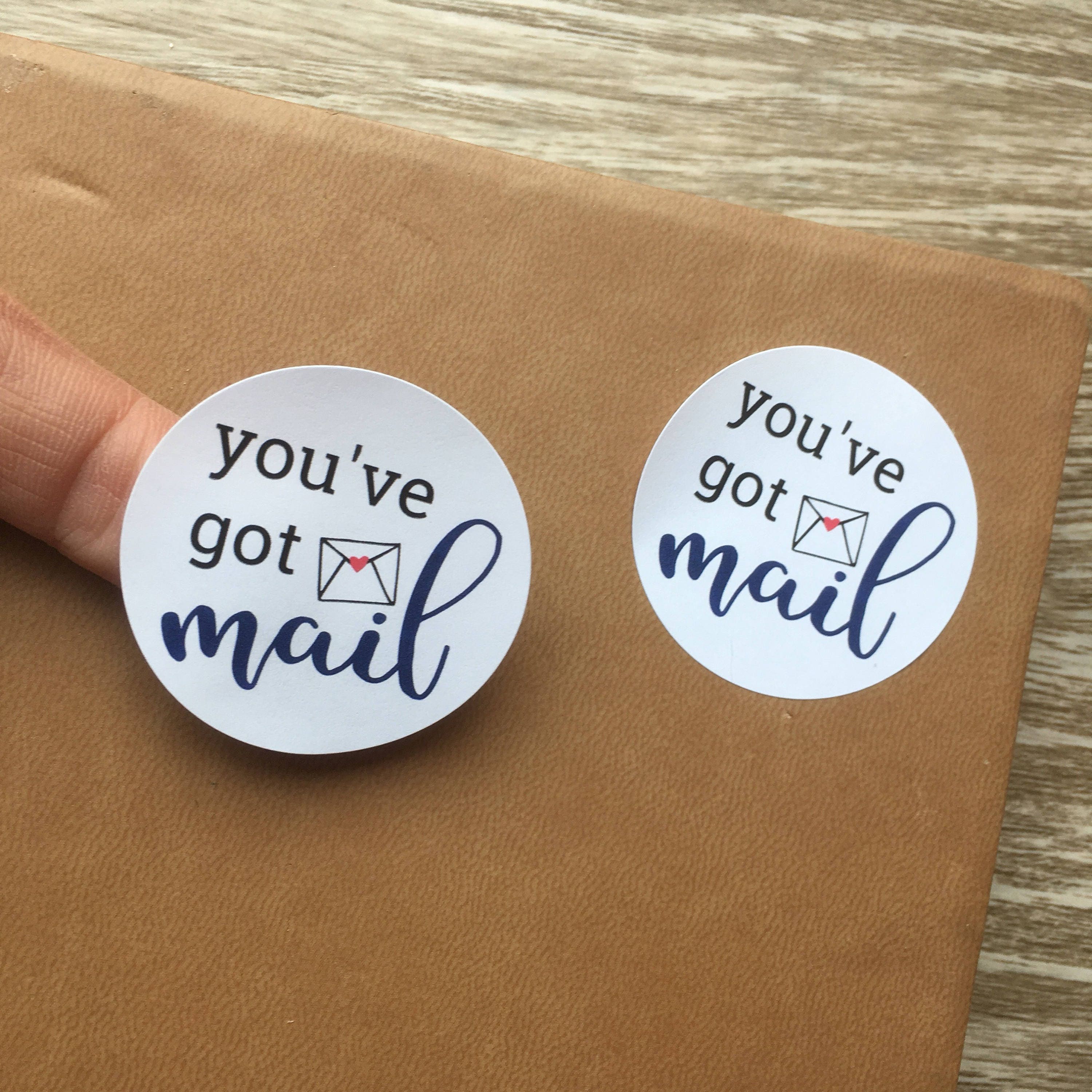 You've got mail stickers 50 1.5 circular labels Etsy