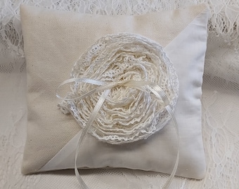 Ringkissen, Boho, Hochzeit, Vintage, Ringtragekissen