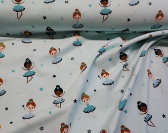 Cotton Jersey Print, Ballerinas