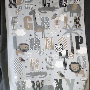 Fleece blanket, panel