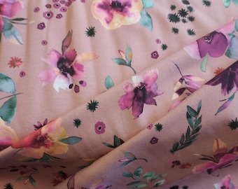Jersey, Cotton Jersey, Flowers