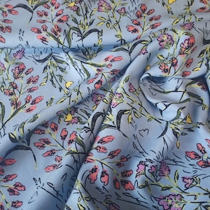 Viscose printing, flowers