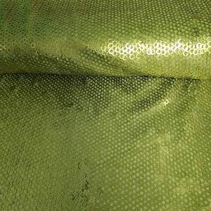 Tulle with sequins in kiwi green