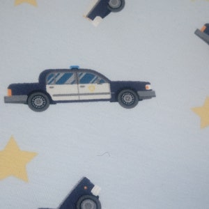 Jersey, cotton jersey, car, police car