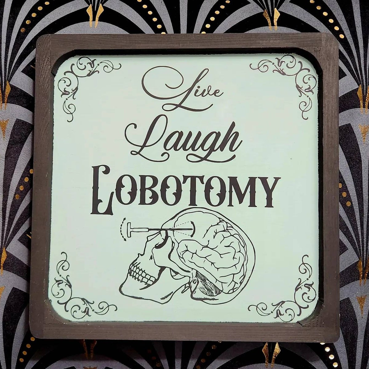 Live Laugh Lobotomy Wall Sign - Etsy