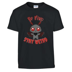 Mothman - Sé amable, mantente raro, críptido - Camiseta infantil