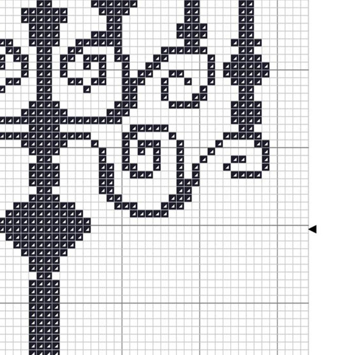 Candlestick Counted Cross Stitch Pattern Pdfcross Stitch Etsy