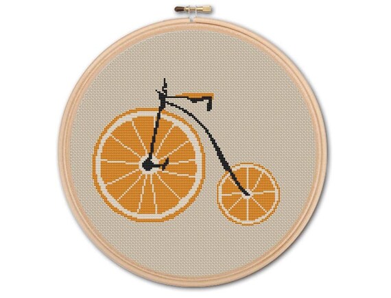 VINTAGE BICYCLE Counted Cross stitch Pattern PDF Cross | Etsy