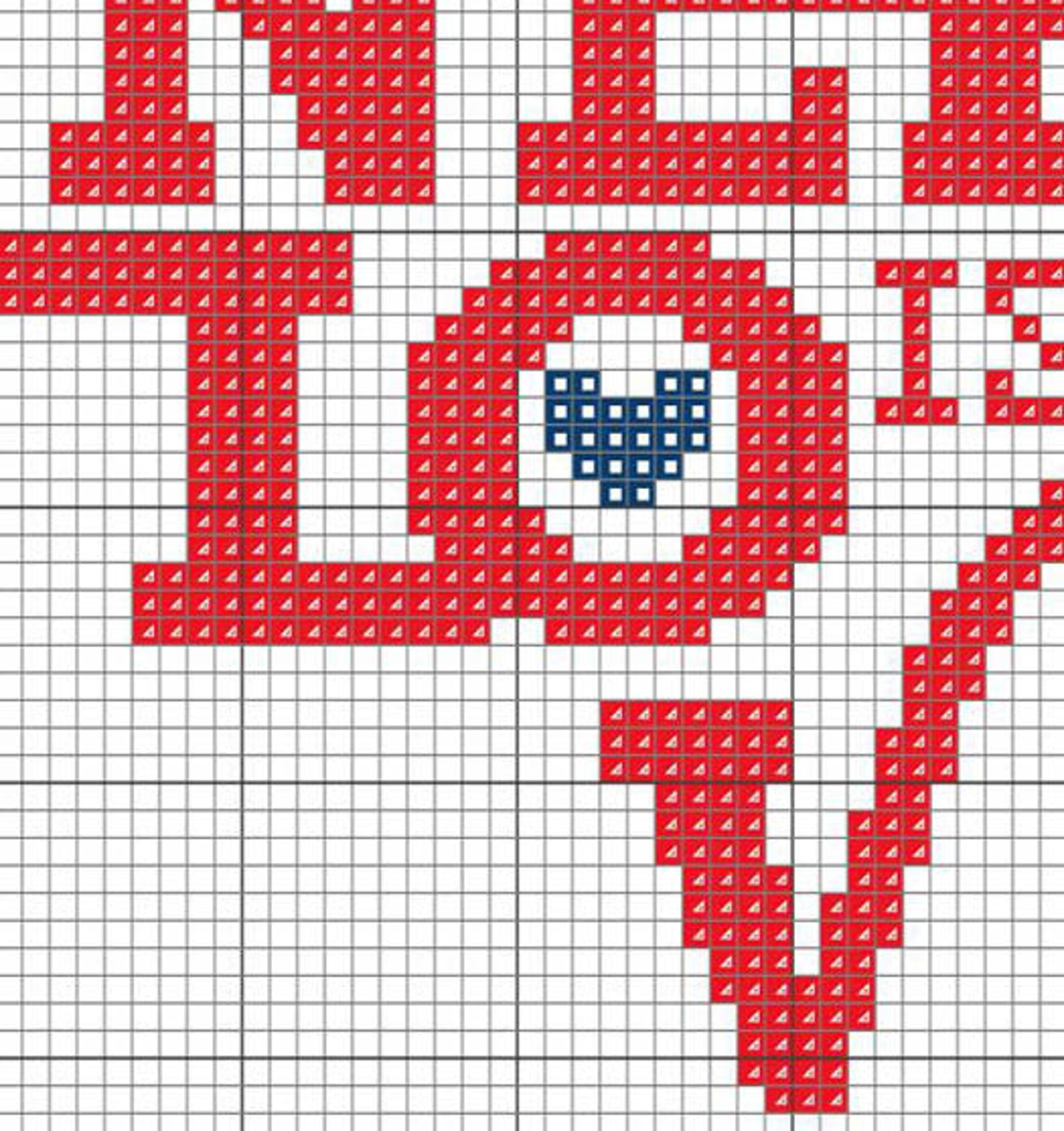 All We Need is Love Counted Cross Stitch Pattern PDF Cross Etsy