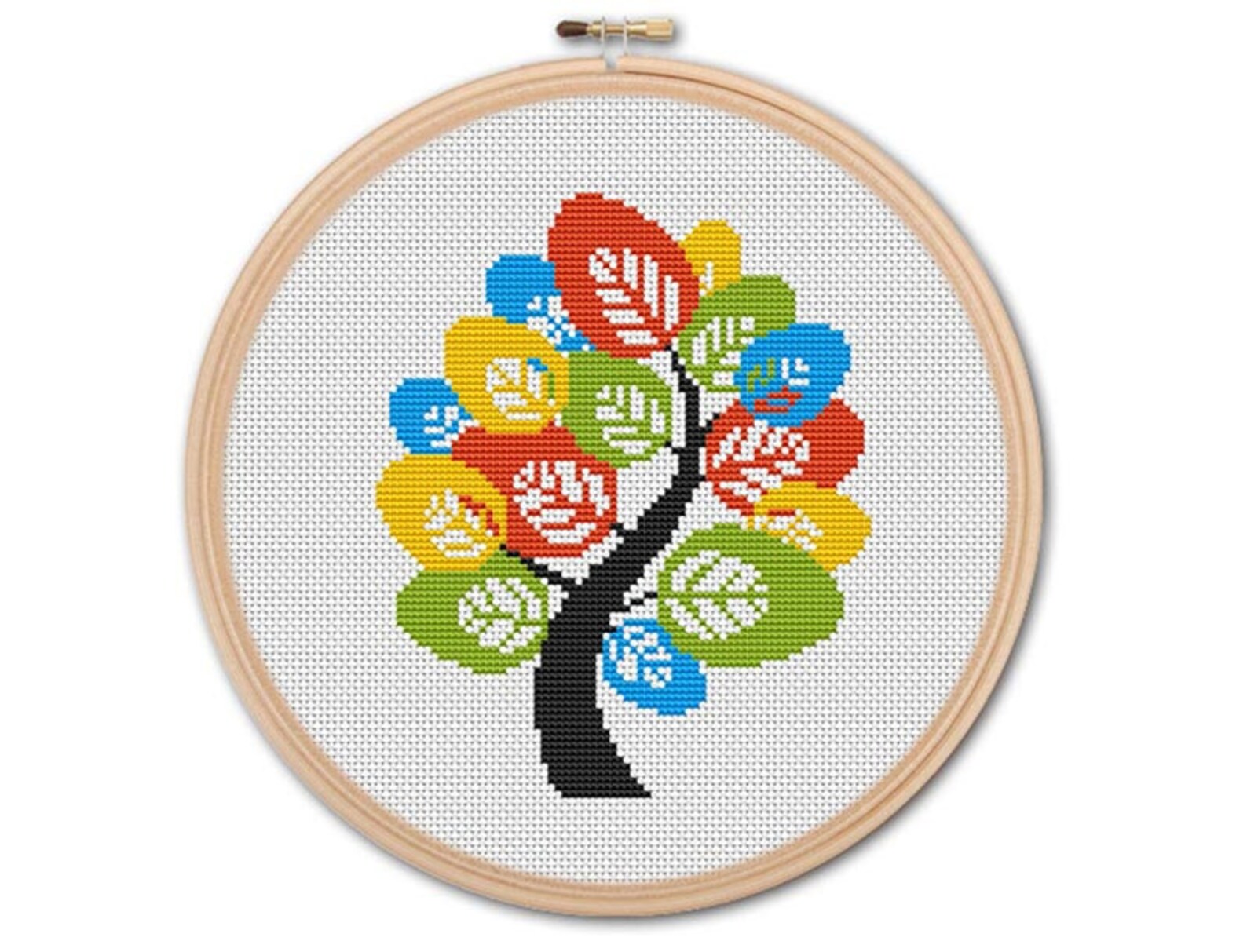 Summer Tree Counted Cross Stitch Pattern PDF Cross Stitch Etsy UK