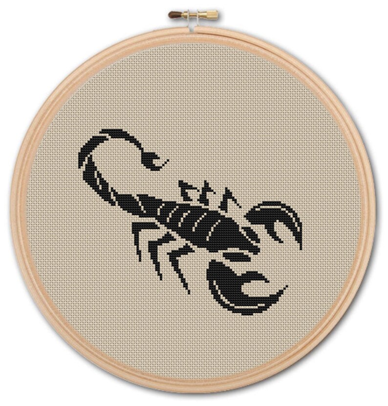 Scorpio Counted Cross Stitch Pattern PDF Cross Stitch Etsy