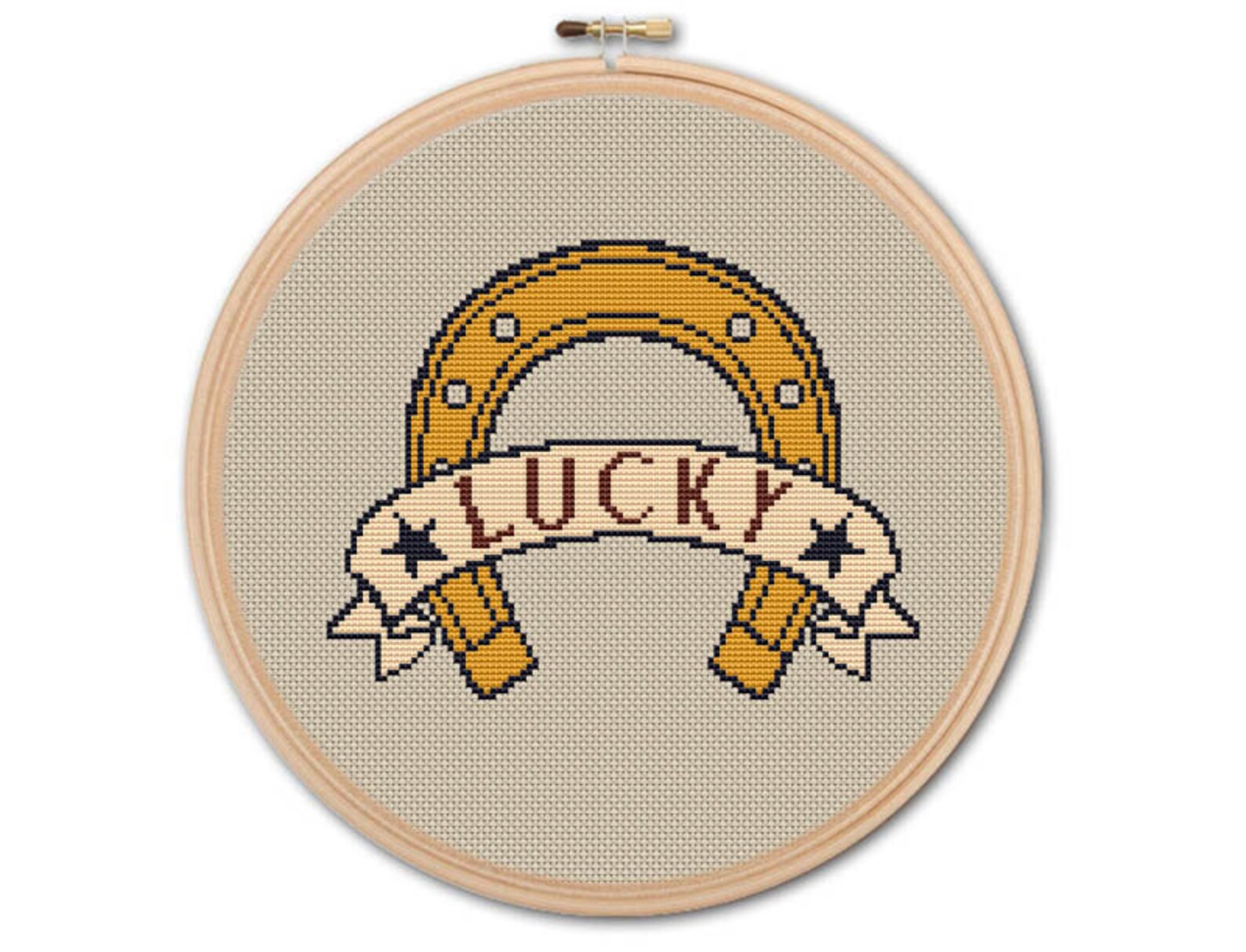 Lucky Horseshoe Counted Cross stitch Pattern PDF Cross Etsy