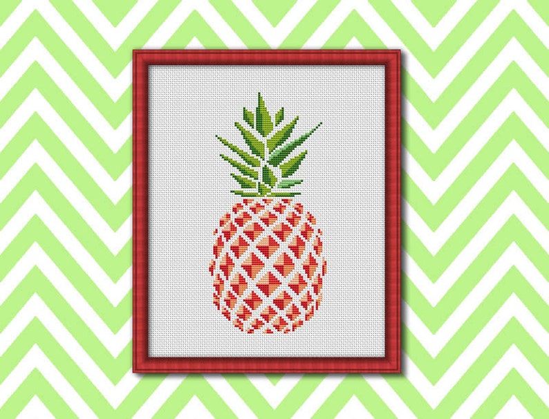 PDF Pineapple Cross Stitch Pattern