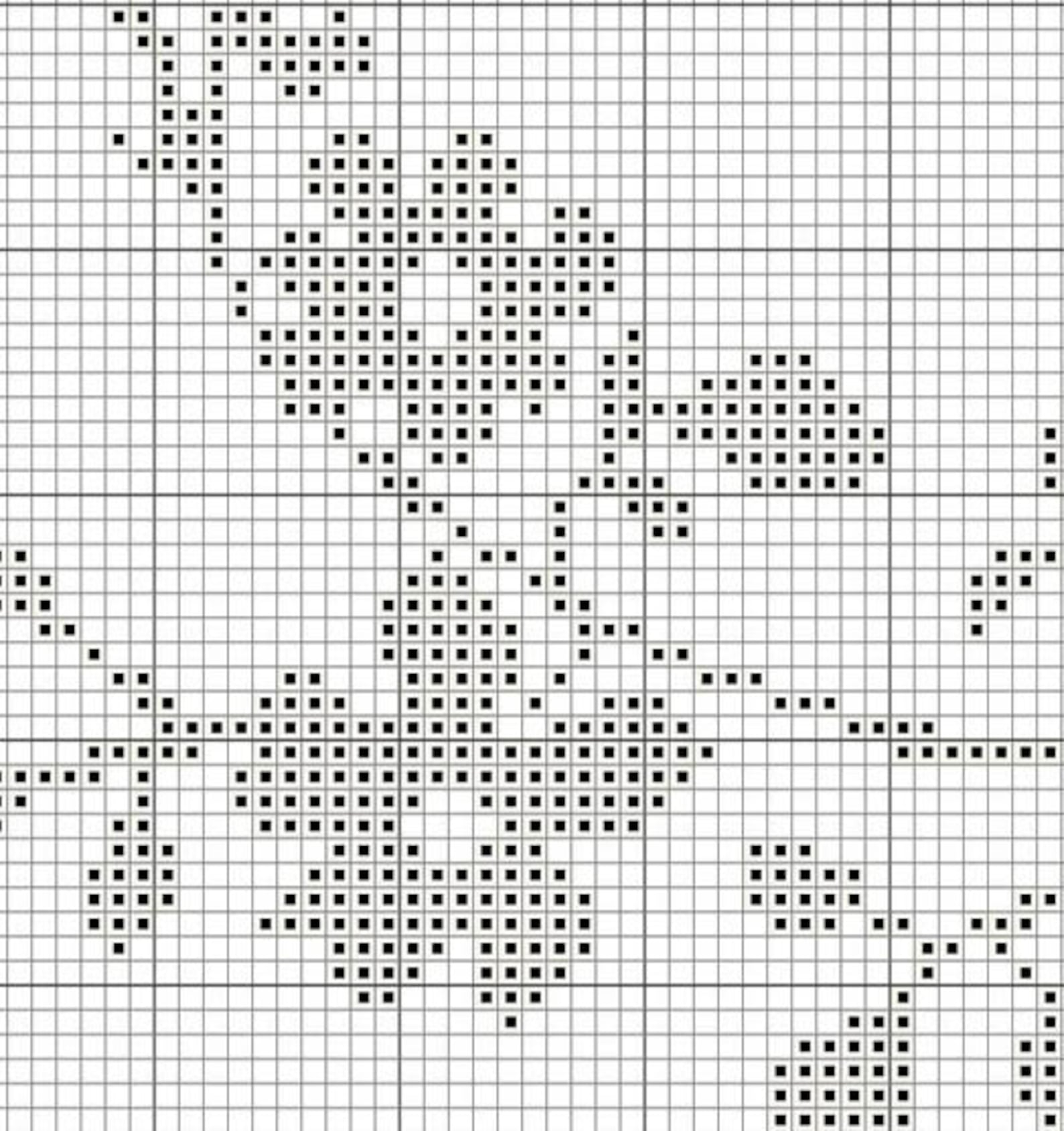 Bird on Branch Counted Cross Stitch Pattern PDF Cross Etsy