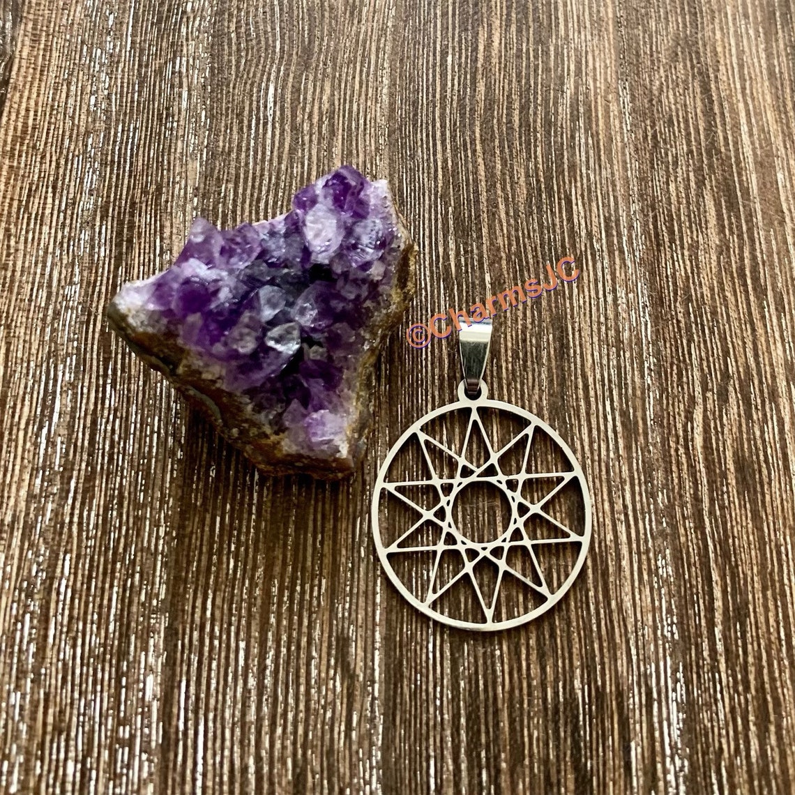 Stainless Steel Decagram Charm: Ten-pointed Star Amulet, DIY Jewelry - Etsy