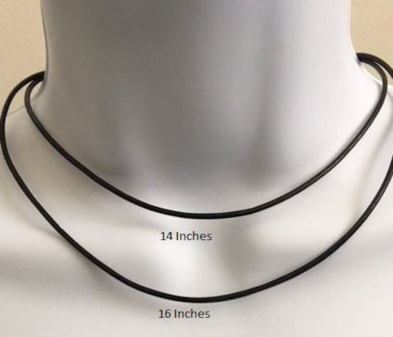 3mm Brown Genuine Leather Cord Necklace Stainless a Steel end Etsy