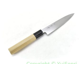 Sakai Kikumori GOKUJYO Paring Knife – Yasuki White Steel #2 Japanese Petty Knife