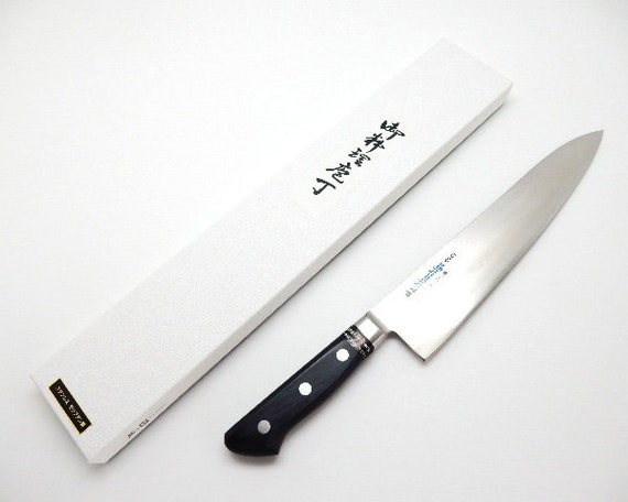 虫明焼/Ushiage yaki HONMAMON Yanagiba (Sashimi Knife) Shirogami steel No.2