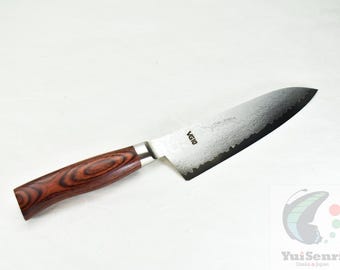 Yoshihiro VG-10 17 Layers Damascus Santoku 180 mm/7.1"
