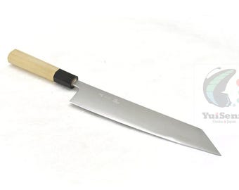 YuiSenri Original Pro Knife, Yasuki Silver #3 GINSAN Silver Clad Stainless Professional  Kiritsuke Style Gyuto 240 mm