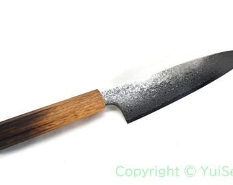 Yoshihiro 69 Layers  ZA18 Cobalt Stainless Damascus Chef's WA Gyuto 210 mm/8.3" with Oak Handle