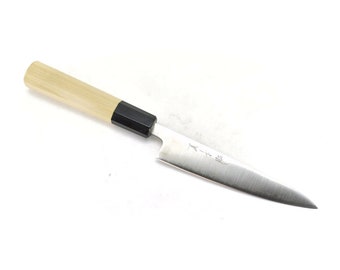 YuiSenri Original Pro Knife, Yasuki Silver #3 GINSAN Warikomi/Clad, Chef&#39;s Paring Knife