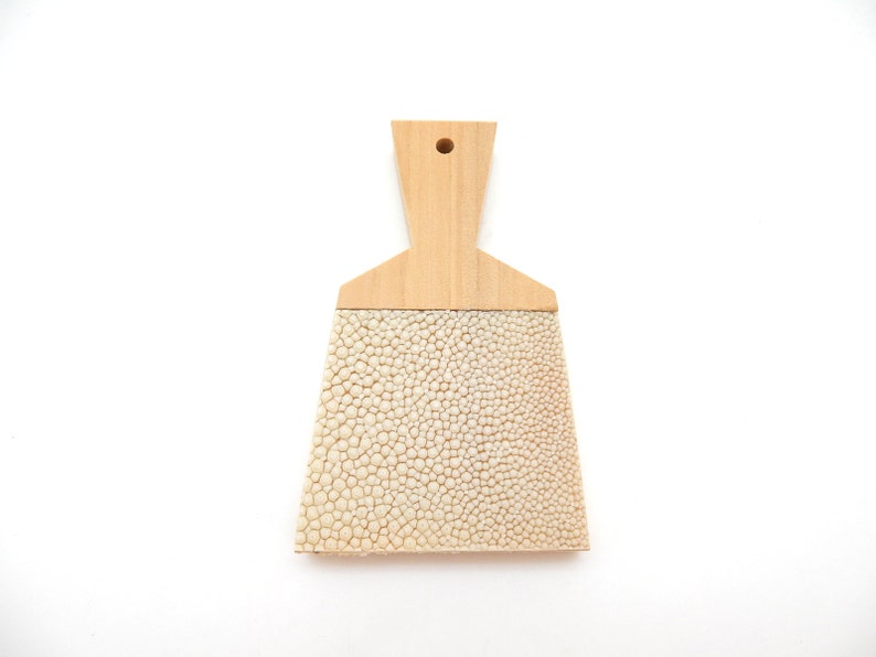 YuiSenri Sushi Chef's tool, Handmade Shark Skin Wasabi Grater,Made in Japan image 3