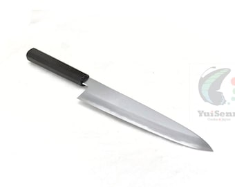 YuiSenri Original Blue Steel #1  Gyuto/Chef's Knife with Octagonal Ebony Handle, forged by Satoshi Nakagawa