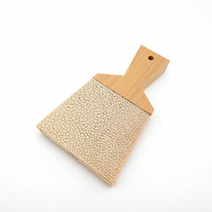 YuiSenri Sushi Chef's tool, Handmade Shark Skin Wasabi Grater,Made in Japan image 2